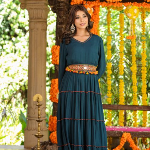 Rung College Girl vol 8 Ethnic Wear Long Kurti Collection, this catalog  fabric is denim with rayon fabric,